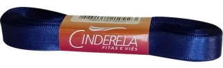 Fita Cetim 10MM X 10 MT Azul Marinho Cinderela