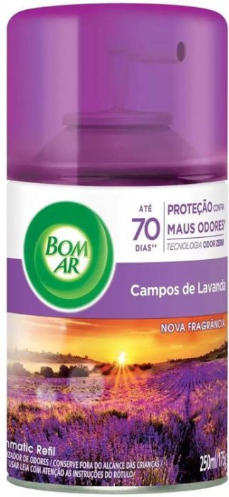 Refil Bom Ar Puro Ar Automatico 250ML/175GR Lavanda