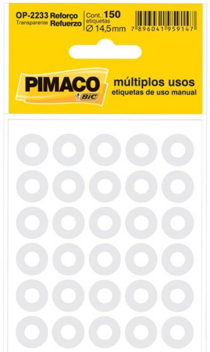 Reforco Auto Adesivo Pimaco C/150 Op-2233 14,5MM