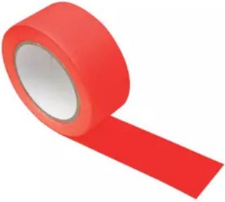 Fita Demarcacao de Solo Vermelha 48X30Mt Go Safety