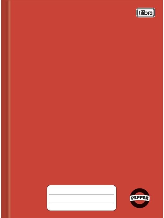 Caderno Cd Univ Cost 80 Fls *vermelho Pepper Tilibra