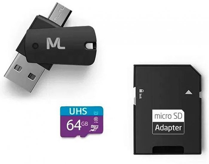 Cartao Memoria Microsd Multilaser 64Gb C/adapt Sd Mc152