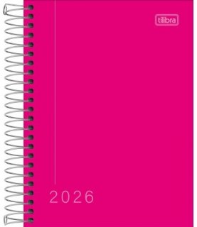 Agenda 2027 Tilibra Pepper Fem Rosa Espiral  16X11