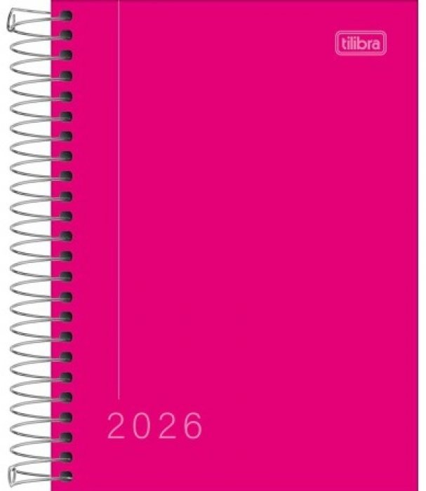Agenda 2027 Tilibra Pepper Fem Rosa Espiral  16X11