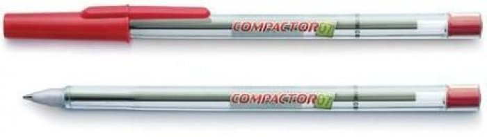 Caneta 07 Compactor  Vermelha