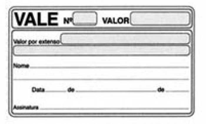 Bloco Vale  10070  S/canhoto 50Fls Sd